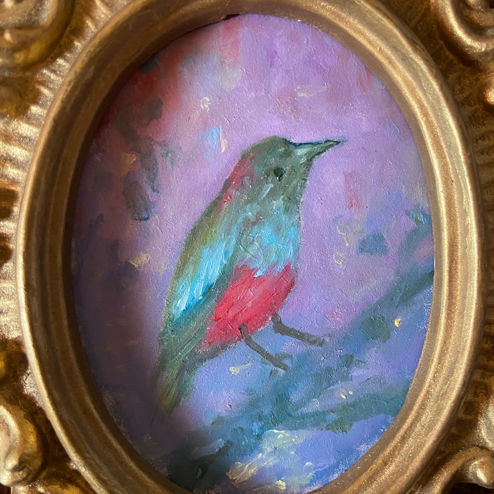 original oil painting, framed, signed